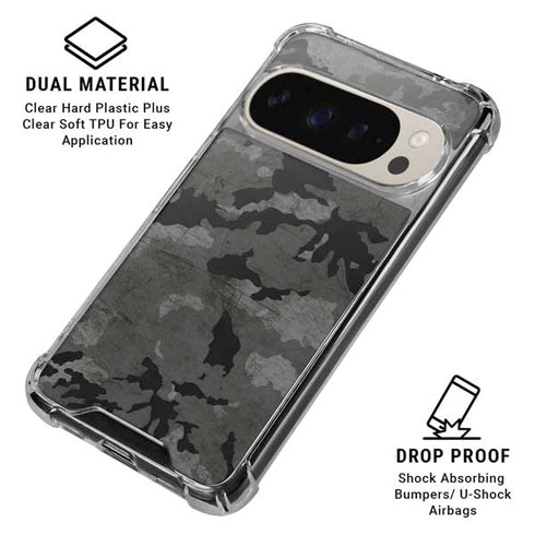Digital Camo Pixel 9 Pro XL Clear Case